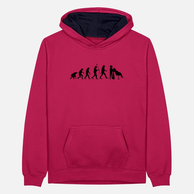 Evolution coiffeur coiffeur coiffure coiffure coupe cheveux Sweat à capuche contrasté Ado