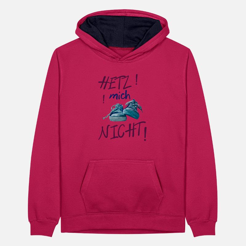 Bunte Sneaker-Statement nicht hetzen Teenager Kontrast-Hoodie