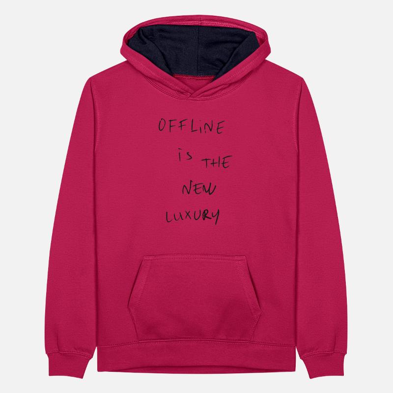 Offline Teenager Contrast Hoodie