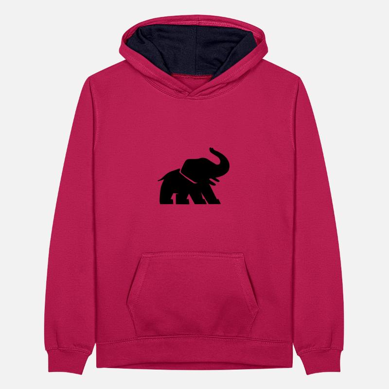 Éléphant Comic Sweat à capuche contrasté Ado