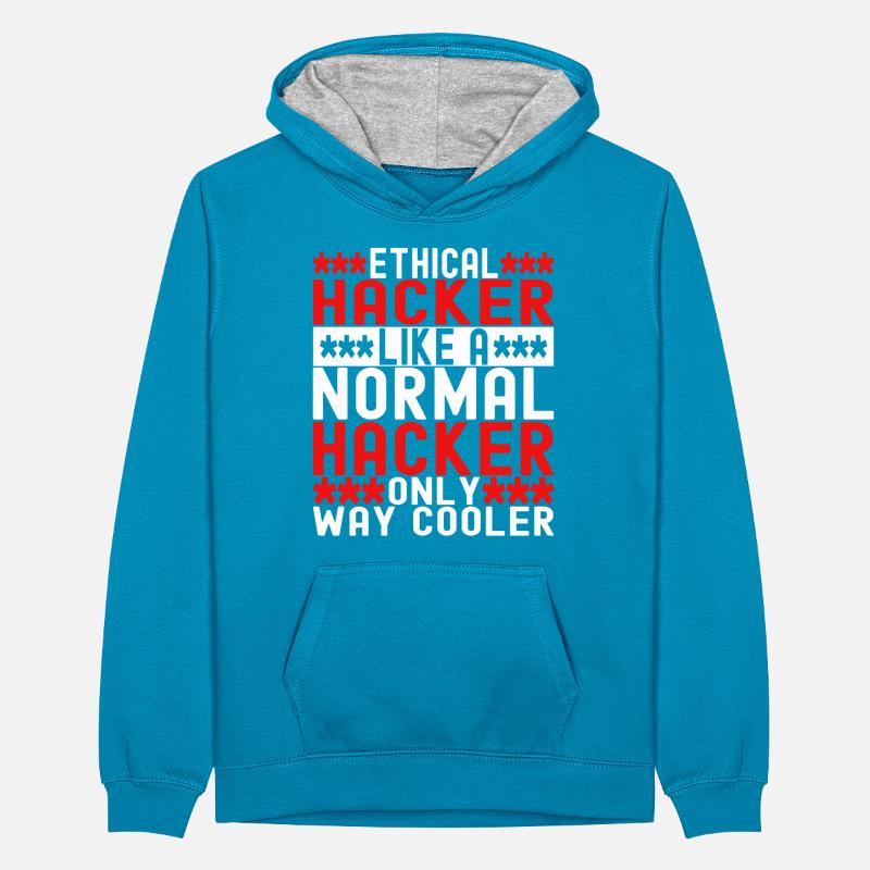 Programmeur Cybersécurité Sweat à capuche contrasté Ado