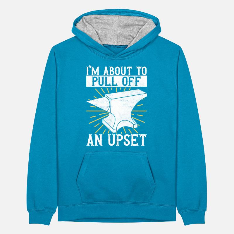 Enclume de forge forgeuse Sweat à capuche contrasté Ado