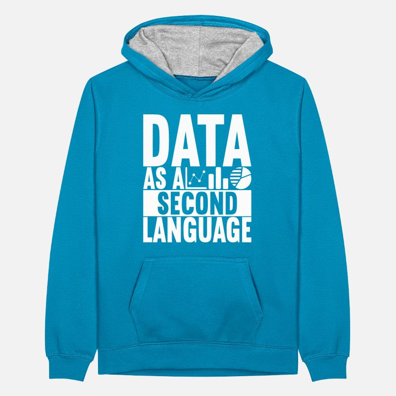 Analyste de données Data Scientist Sweat à capuche contrasté Ado