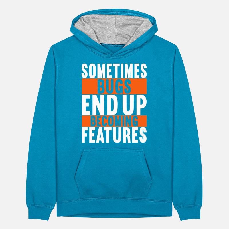 Programmierer Informatiker Teenager Kontrast-Hoodie