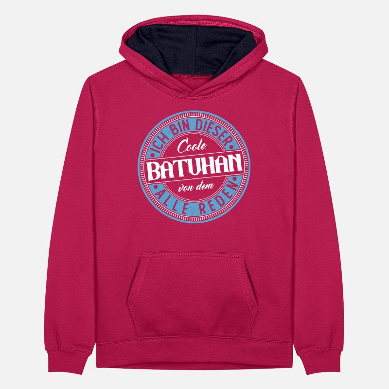 Batuhan Geschenkidee Geschenk Geburtstag Teenager Kontrast-Hoodie