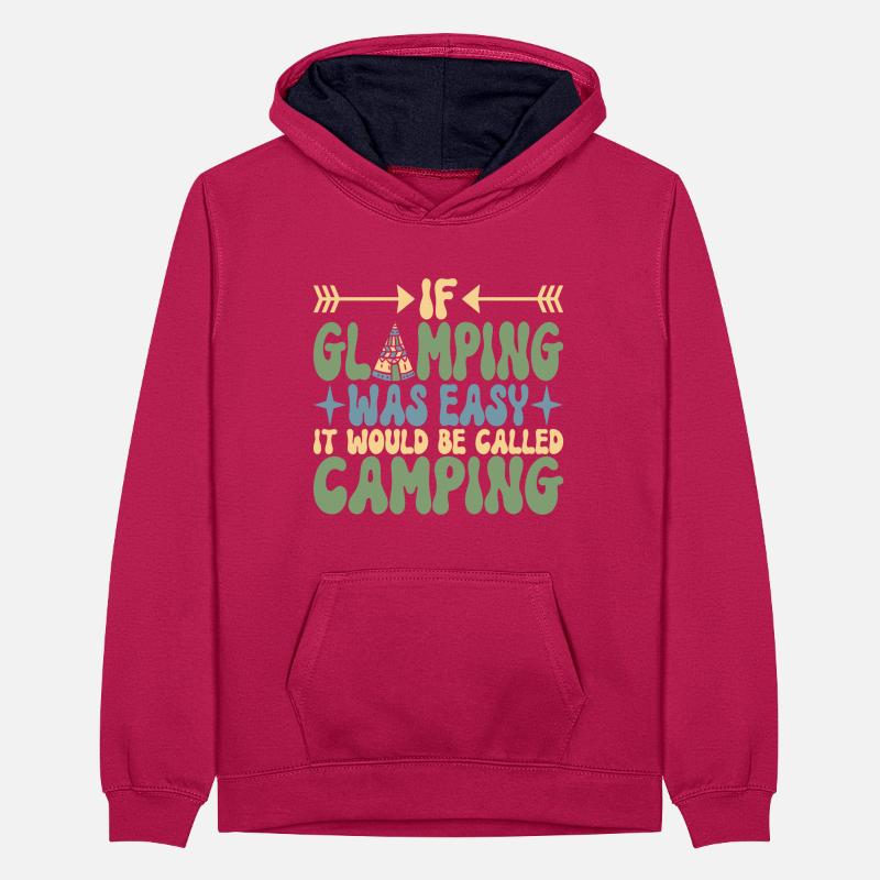 Glamping Glamper Sweat à capuche contrasté Ado