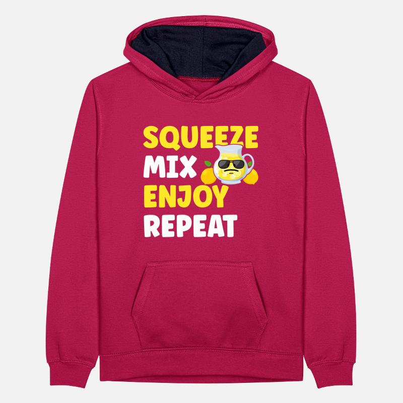 Lemonade Lemonade stand Teenager Contrast Hoodie