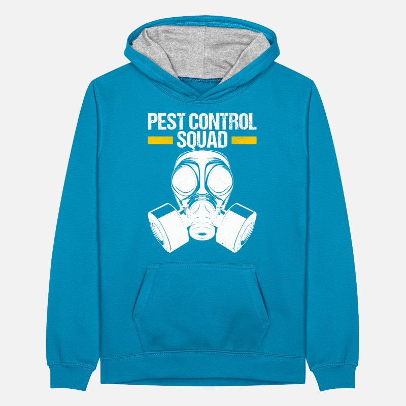 Schädlingsbekämpfung Kammerjäger Teenager Kontrast-Hoodie
