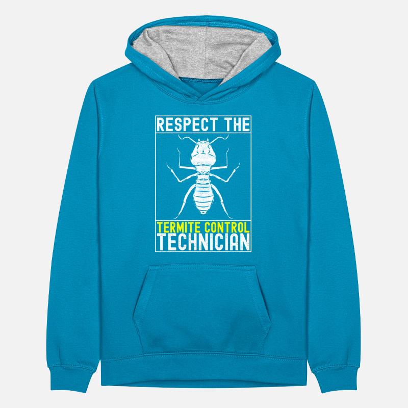 Schädlingsbekämpfung Kammerjäger Teenager Kontrast-Hoodie