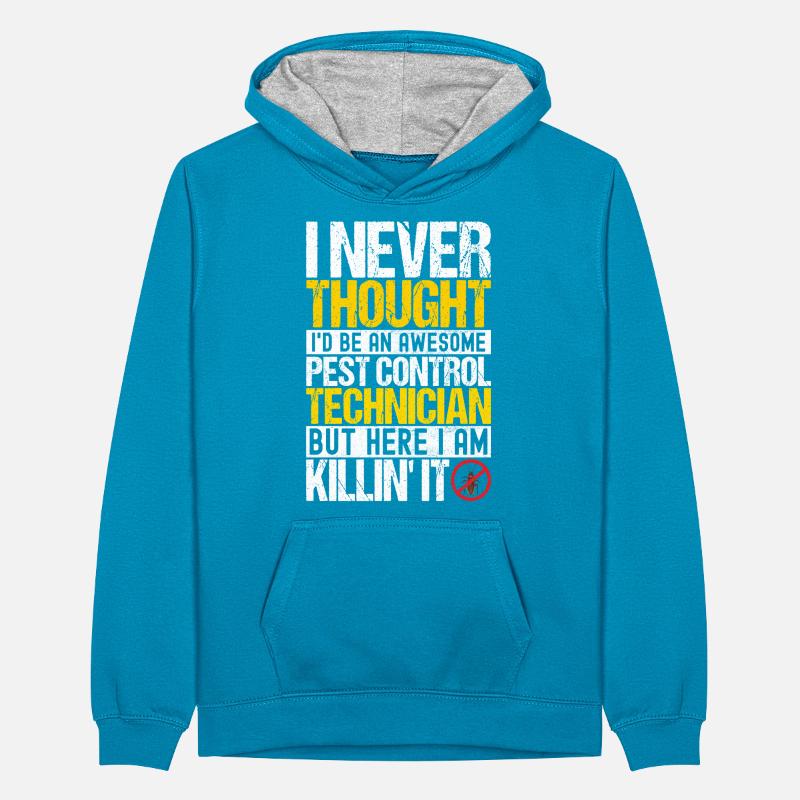 Schädlingsbekämpfung Kammerjäger Teenager Kontrast-Hoodie