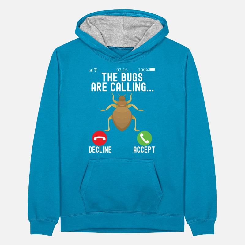 Schädlingsbekämpfung Kammerjäger Teenager Kontrast-Hoodie