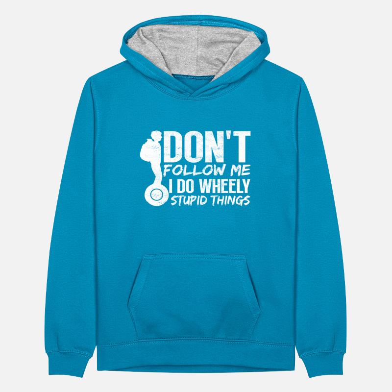 EUC Monowheel Teenager Kontrast-Hoodie