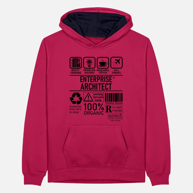 Enterprise Architect multi tasking problem solving Teenager Contrast Hoodie