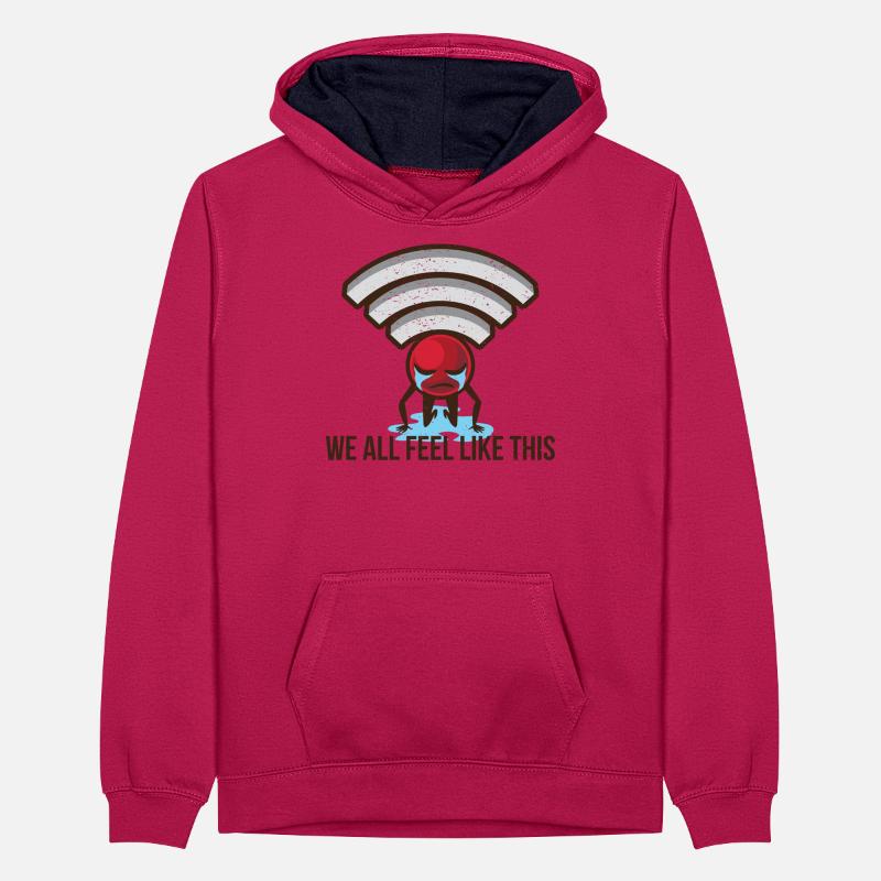 Drôle de programmeur de jeu Cadeau informatique Sweat à capuche contrasté Ado