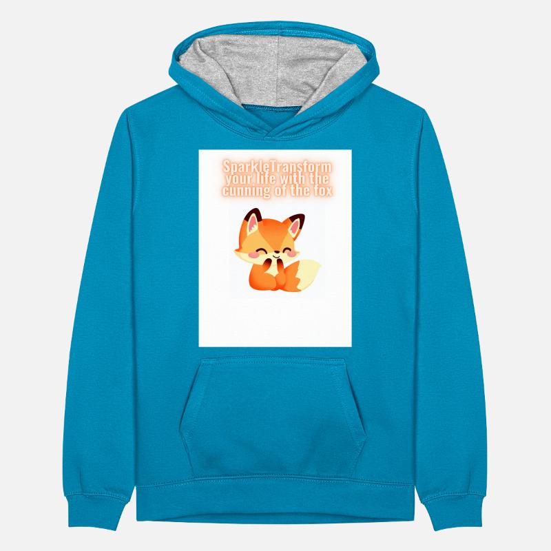 Sparkle Transform Teenager Contrast Hoodie