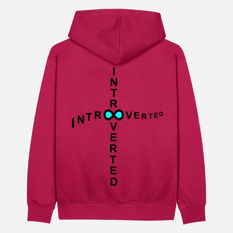 introvert Teenager Contrast Hoodie