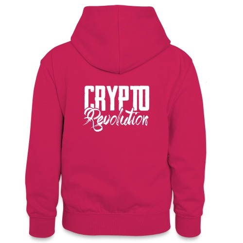 Crypto Revolution - Teenager Contrast Hoodie