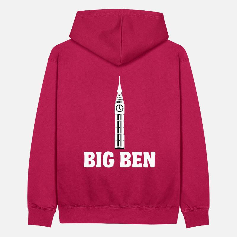 Big Ben Platz cooles Geschenk Teenager Kontrast-Hoodie