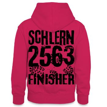 Sciliar Sciliar 2563 Finisher Dolomites Wanderer - Sweat à capuche contrasté Ado - rose/bleu marine - Dos