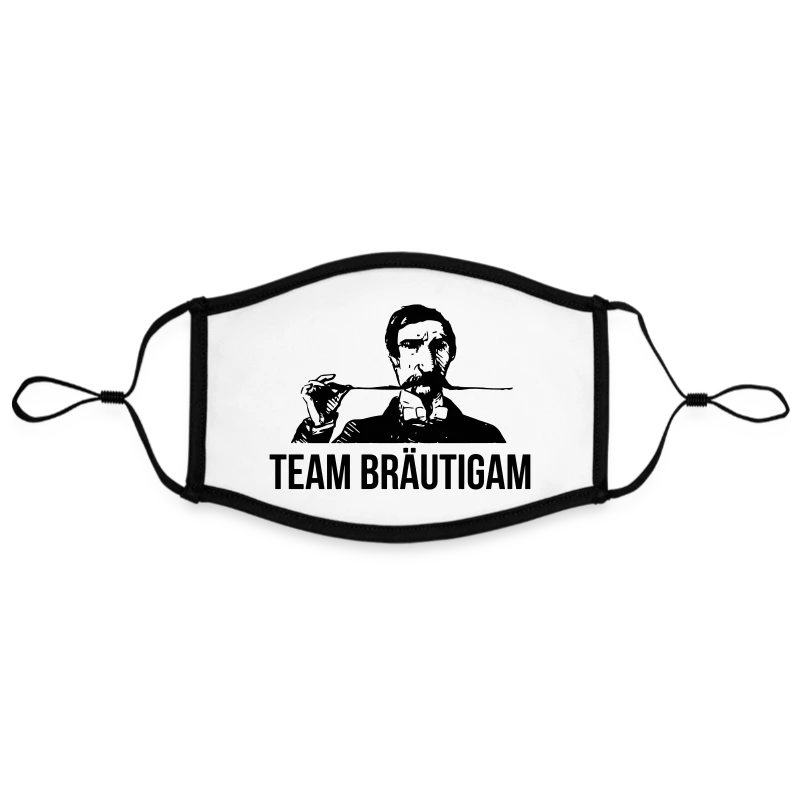 Team Bräutigam Gentleman - Kontrastmaske, einstellbar (Large)