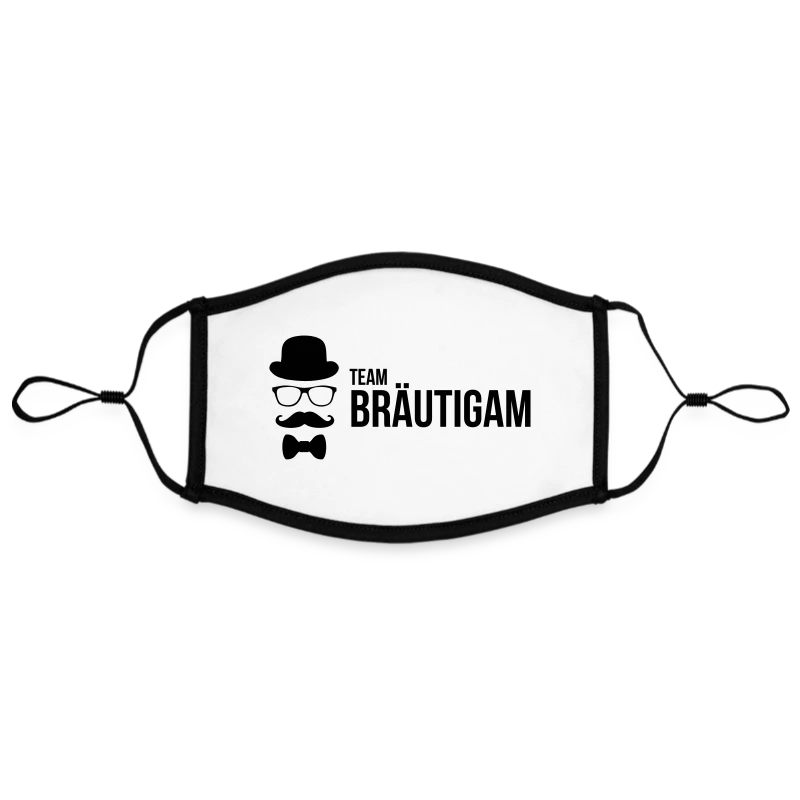 Team Bräutigam - für Polterabend & JGA - Kontrastmaske, einstellbar (Large)