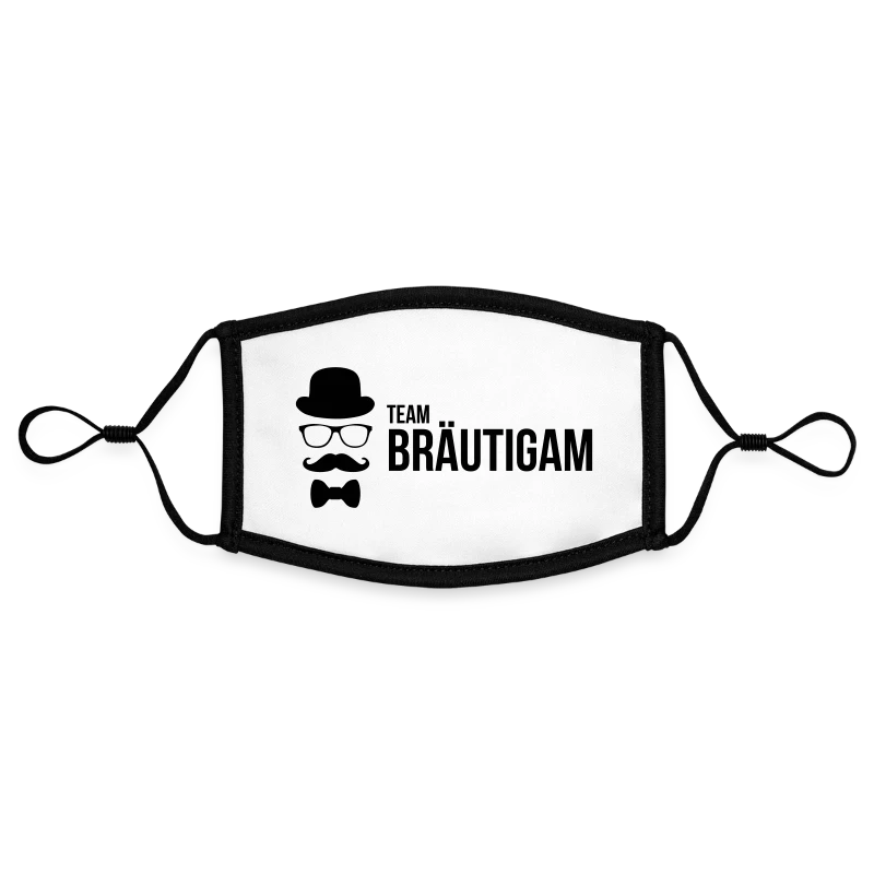 Team Bräutigam - für Polterabend & JGA - Kontrastmaske, einstellbar (Small)