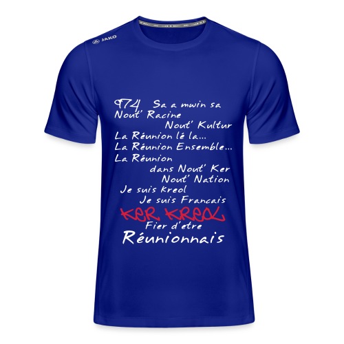 La Réunion Kosement kreol T Shirt Homme - T-shirt Run 2.0 JAKO Homme