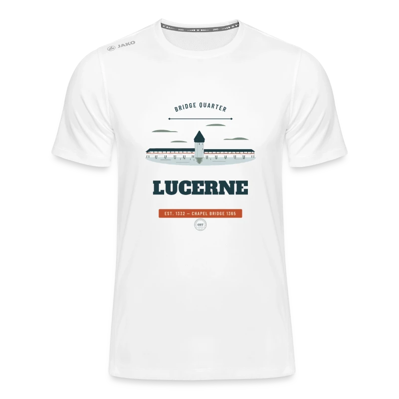 Abzeichen Lucerne auf jako men's t-shirt run 2.0