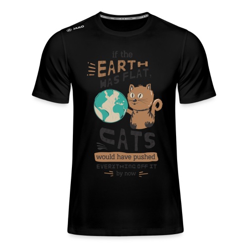IF THE EARTH WAS FLAT - JAKO Run 2.0 T-skjorte for menn