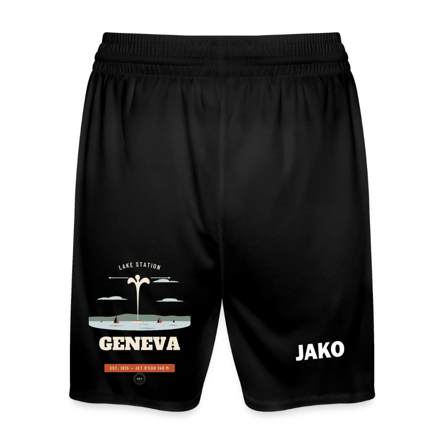 Geneva badge on a jako kids' sports shorts manchester 2.0, black
