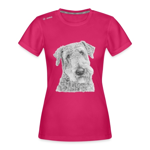 airedale terrier - JAKO dame-T-shirt Run 2.0