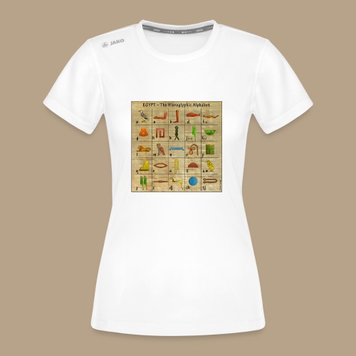 The Hieroglyphic Alphabet - JAKO Frauen T-Shirt Run 2.0