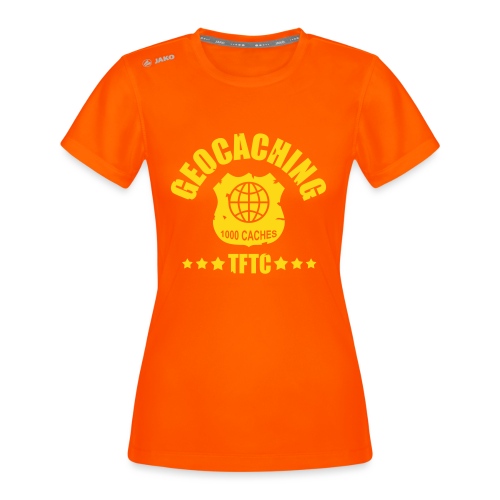 geocaching - 1000 caches - TFTC / 1 color - JAKO Frauen T-Shirt Run 2.0