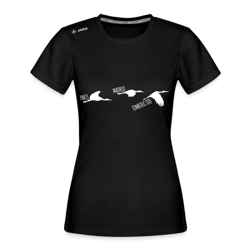 3 horizons oiseaux white - T-shirt Run 2.0 JAKO Femme