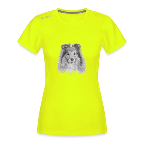 shetland sheepdog sheltie - JAKO dame-T-shirt Run 2.0