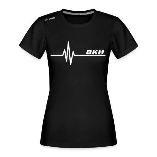 Puls und Schriftzug weiß - JAKO Frauen T-Shirt Run 2.0