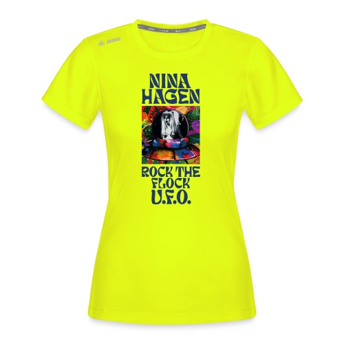 Nina Hagen & rock the flock & u.f.o. - JAKO Frauen T-Shirt Run 2.0
