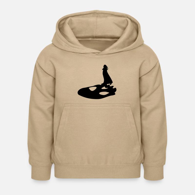 albator - Sweat à capuche Enfant - jaune sable