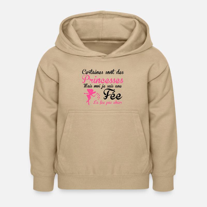 la fée pas chier - Sweat à capuche Enfant - jaune sable