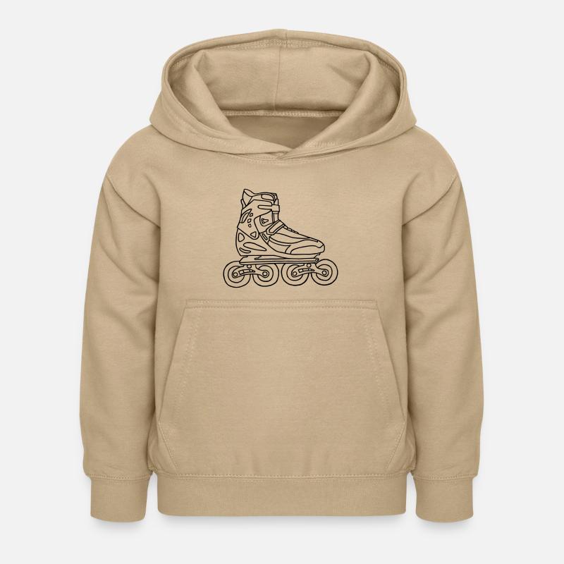 Roller en ligne - Sweat à capuche Enfant - jaune sable