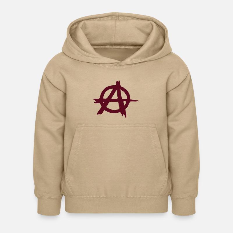 anarchy - Sweat à capuche Enfant - jaune sable