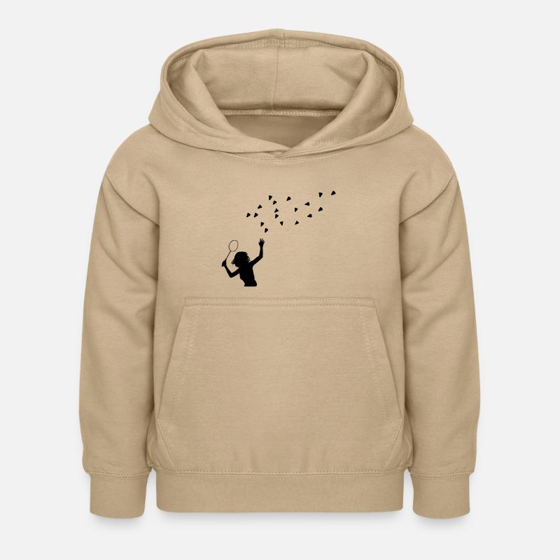 badminton - Sweat à capuche Enfant - jaune sable