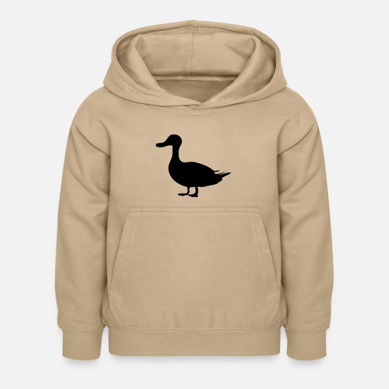 Canard - Sweat à capuche Enfant - jaune sable