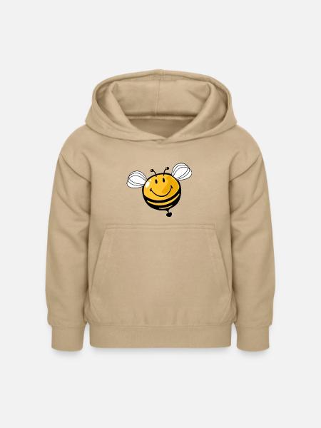 Smiley Bee - Kinder Hoodie - Sand