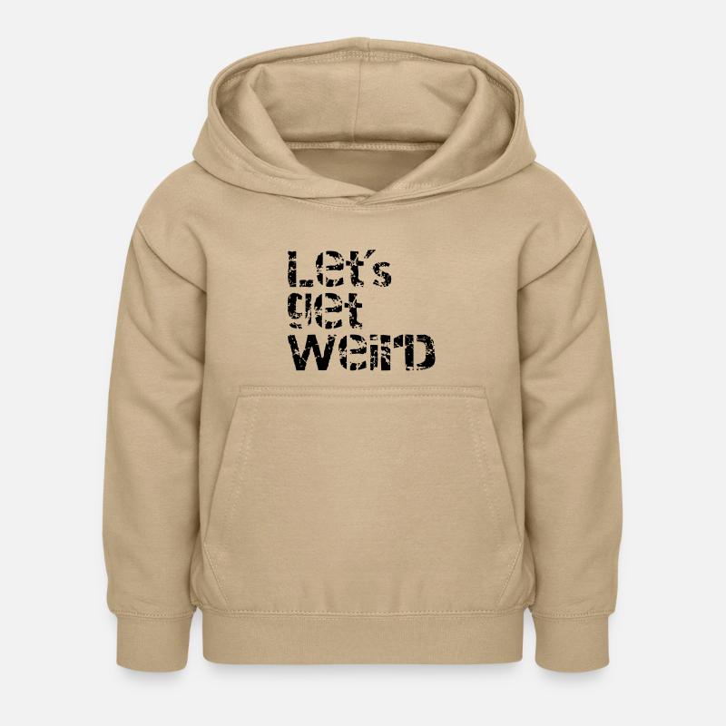 lets get weird - Sweat à capuche Enfant - jaune sable
