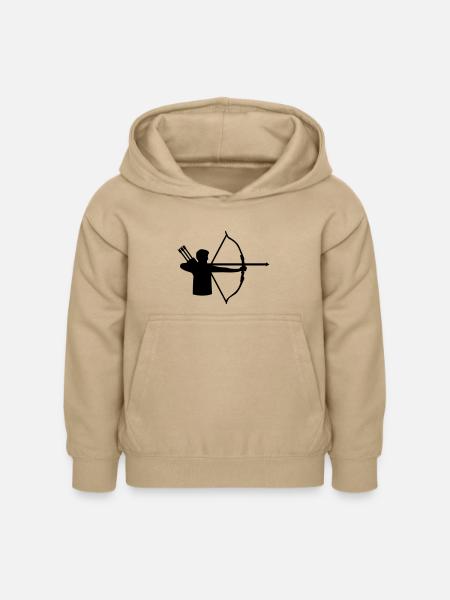 Bogenschießen - Kinder Hoodie - Sand