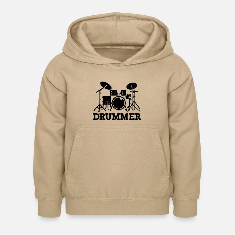 Drummer - Kinder Hoodie - Sand