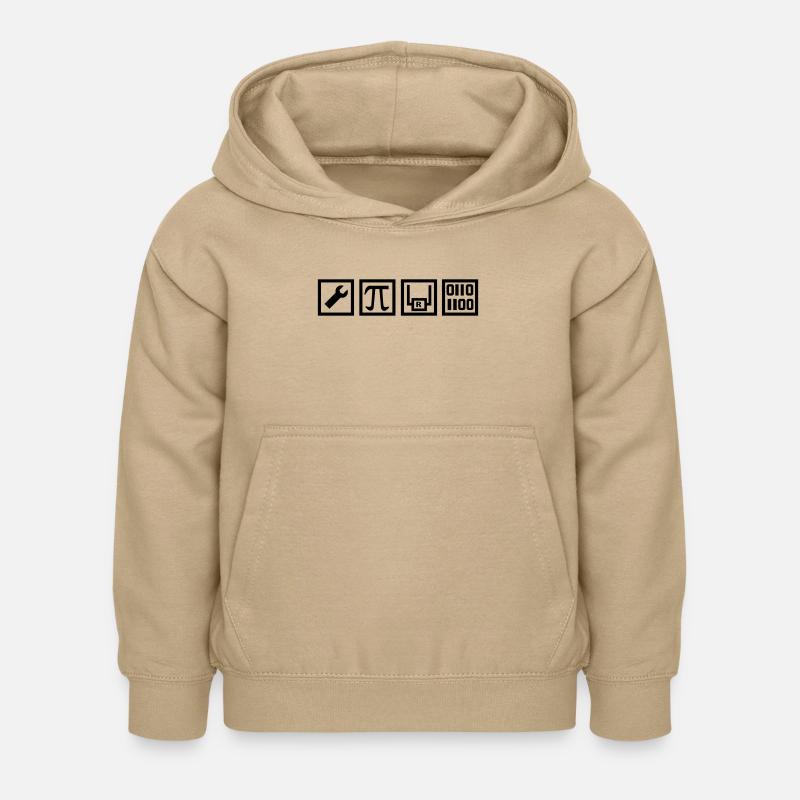 technicien - Sweat à capuche Enfant - jaune sable