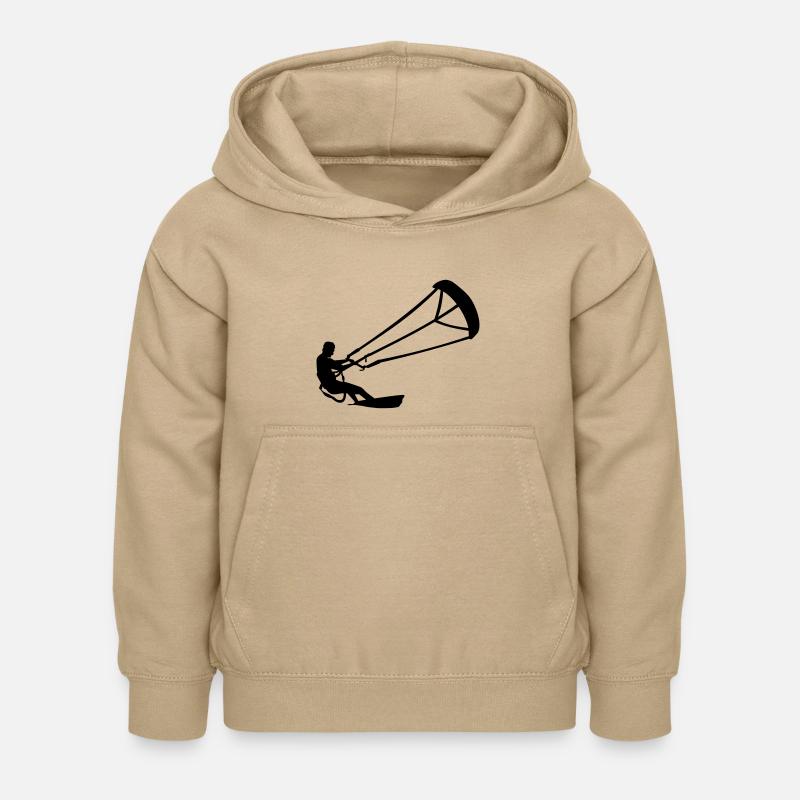 Kitesurf - Sweat à capuche Enfant - jaune sable