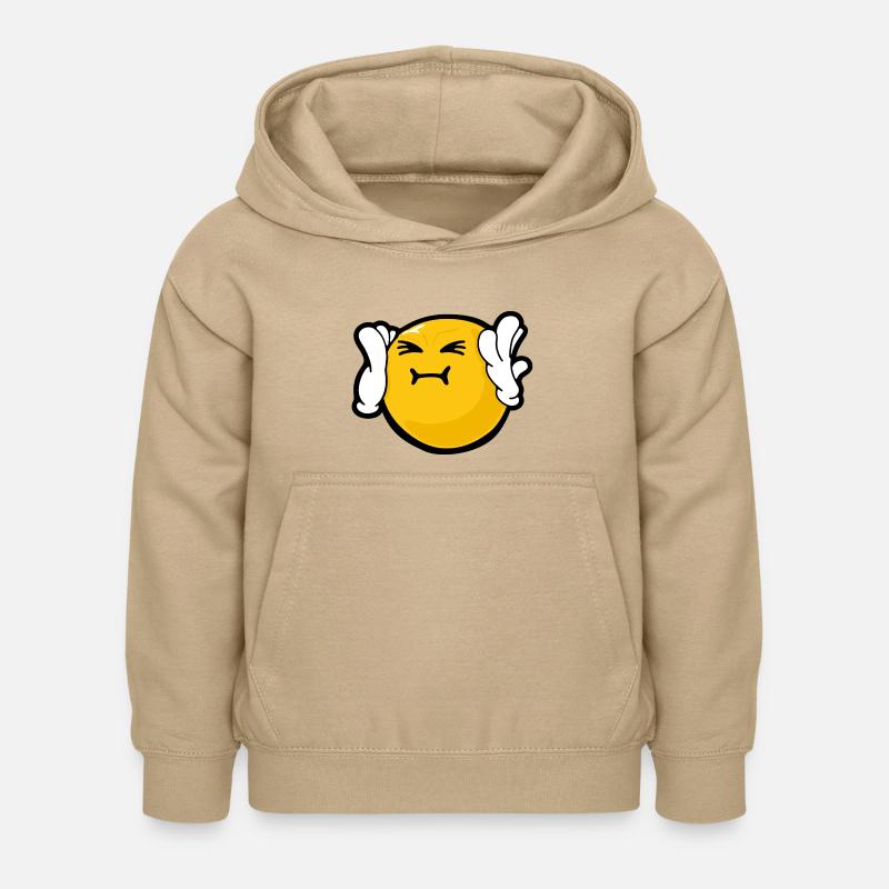 Smiley Anger Harassed - Sweat à capuche Enfant - jaune sable